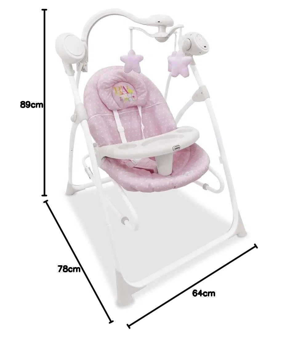 Asalvo 15570 - Columpio 3en1, Color Rosa