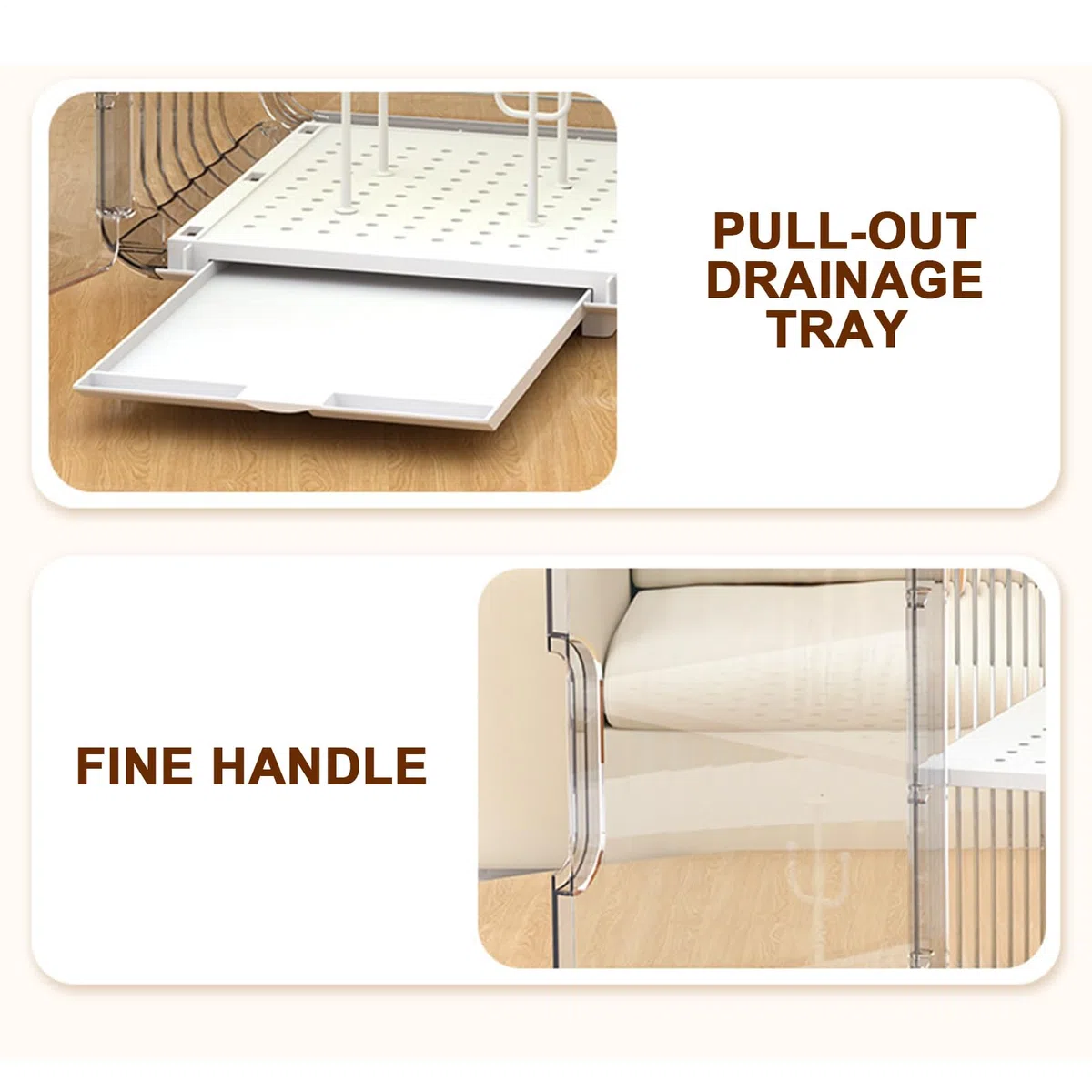 Organizador de almacenamiento para biberones, estante de secado de biberones, caja de almacenamiento multicapa a prueba de polvo para cocina, guardería, refrigerador, dormitorio, dormitorio