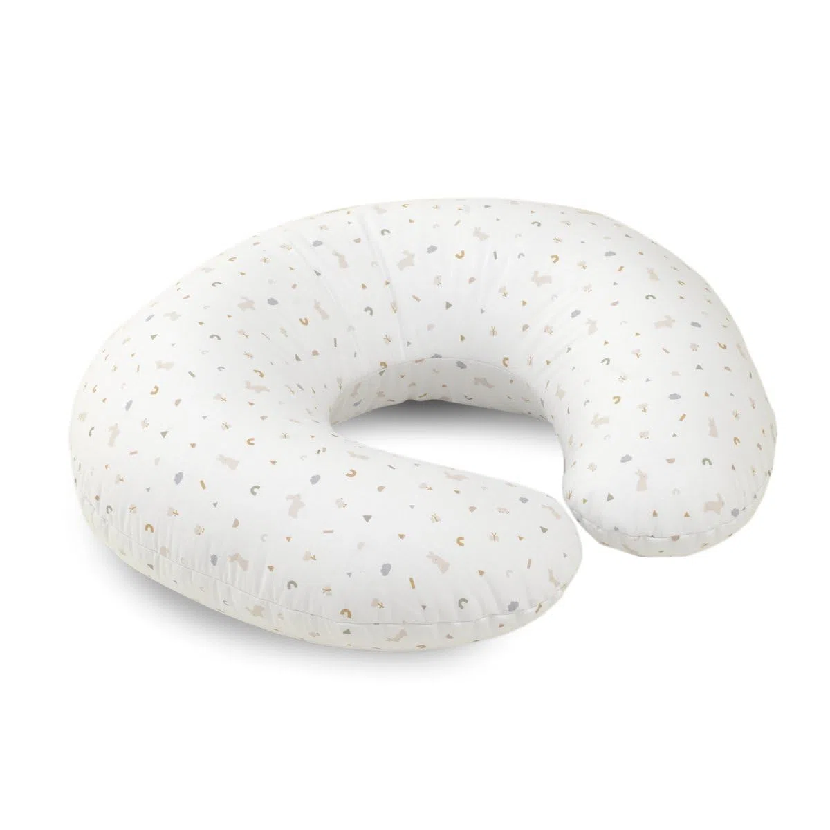 Cambrass - cojín para los primeros meses del bebé - almohada de lactancia que proporciona comodidad y soporte al bebé - 53x45x10 cm Rabbit Beige