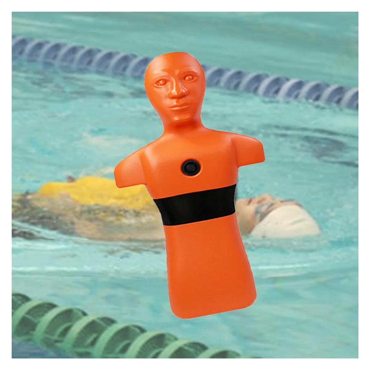 Chupete de entrenamiento de rescate acuático, rellenable con contrapeso, para ejercicios de incendio y seguridad en la piscina