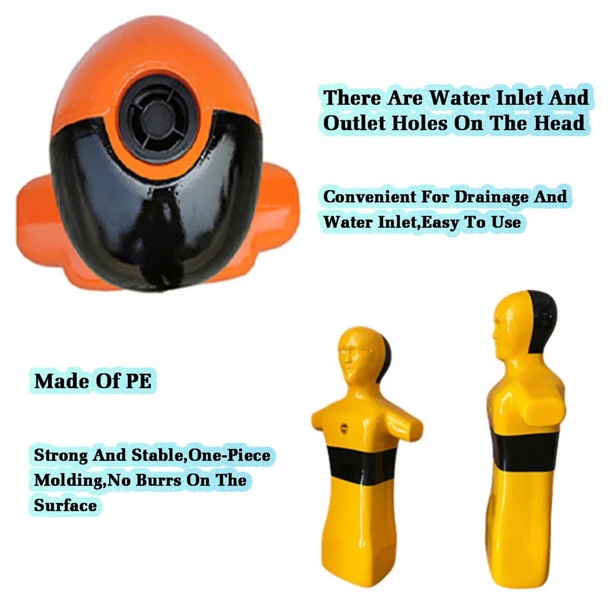 Chupete de entrenamiento de seguridad en el agua para prevención de ahogamientos, diseño de drenaje rápido para adolescentes y adultos