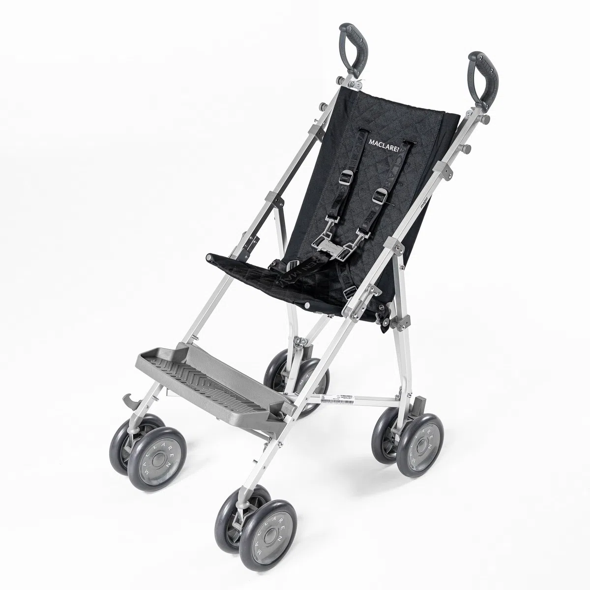 Carrito para personas con discapacidad Maclaren Major Elite y paquete de accesorios * Cochecito para necesidades especiales para niños mayores de hasta 50 kg (110 lbs) * (Negro)