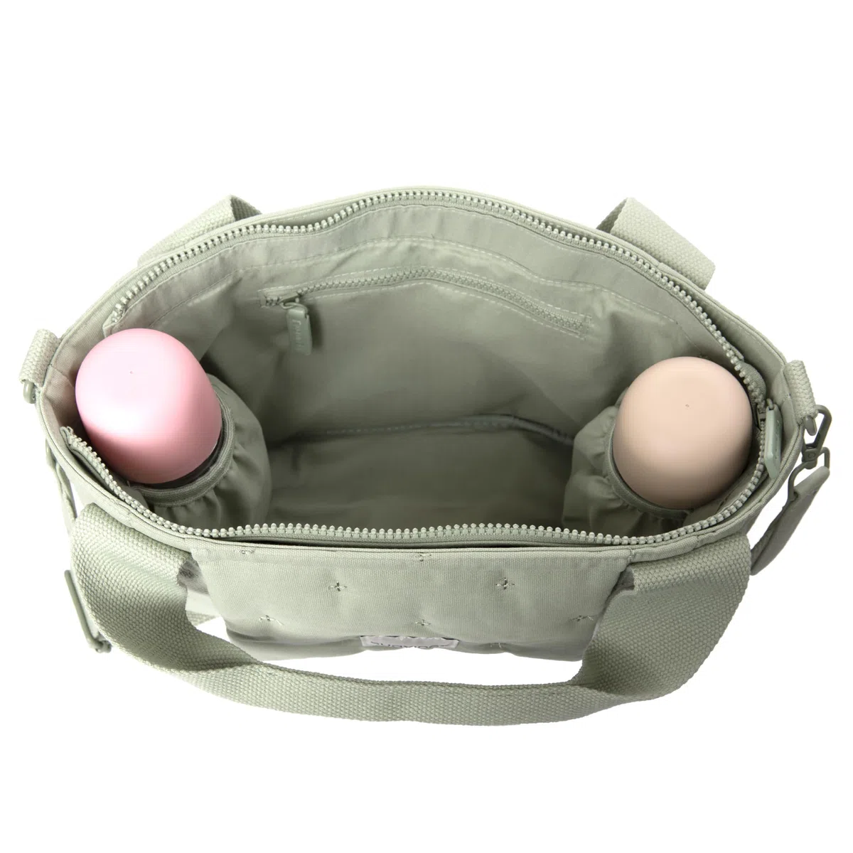 Suavinex, Bolso Maternidad, Bolso Organizador para el Carrito del Bebé tipo Panera, Con Asas Ajustables al Carrito, Cierre de Cremallera, Compacto y de Gran Capacidad, con Bolsillos Interiores, Verde