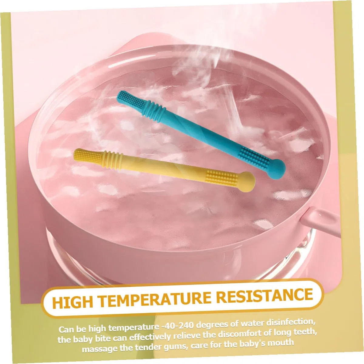 Toddmomy 6 Piezas Tubos De Dentición Para Recién Nacidos Pajitas De Dentición Juguete Molar Para Bebés Color Rosa Amarillo Morado Verde Azul Gris Para Juguete Para Succionar y Morder