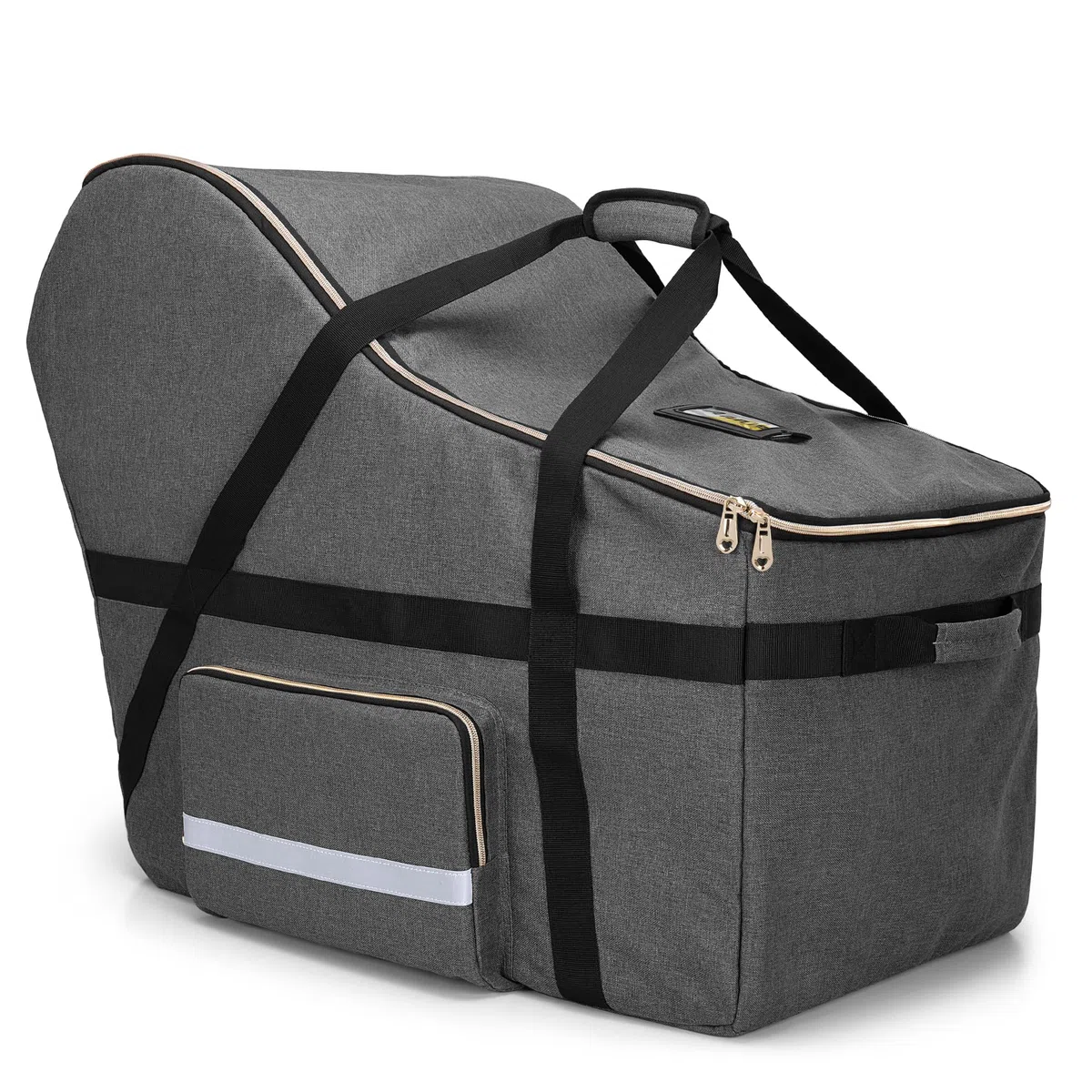 Teamoy Bolsa de Viaje para Asiento de Automóvil Infantil Compatible con Todos Los Asientos y Bases de Automóvil Nuna Pipa, Fundas de Asiento de Automóvil para Viajes en Avión, Gris
