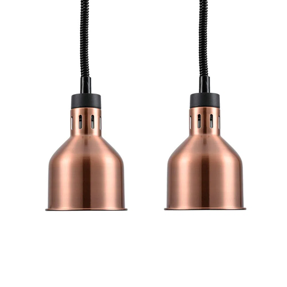 Lámpara para calentar alimentos, Lámpara de calor retráctil para alimentos con bombilla calefactora de 250W para Buffet, equipo de restaurante, 170 mm-220 V, paquete de 2
