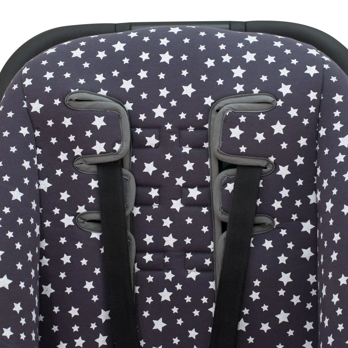 JYOKO Kids Colchoneta para Silla de Paseo Compatible con Uppababy Vista y Cruz Elaborado en Algodón (Winter Sky)