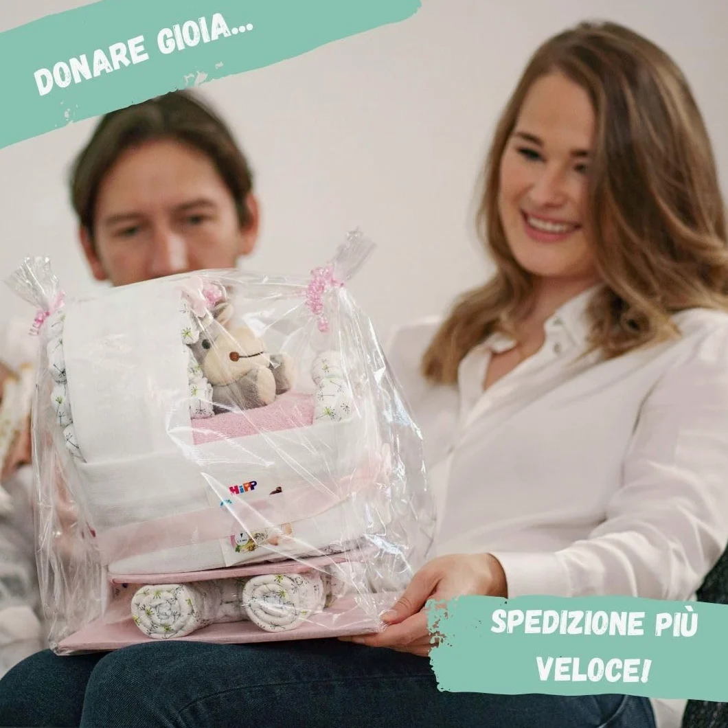 myBambini ® tarta de pañales unicornio rosa niña - regalo recién nacido nacimiento [dar alegría] juguete primer equipo toallitas húmedas chupete - encargo tarta