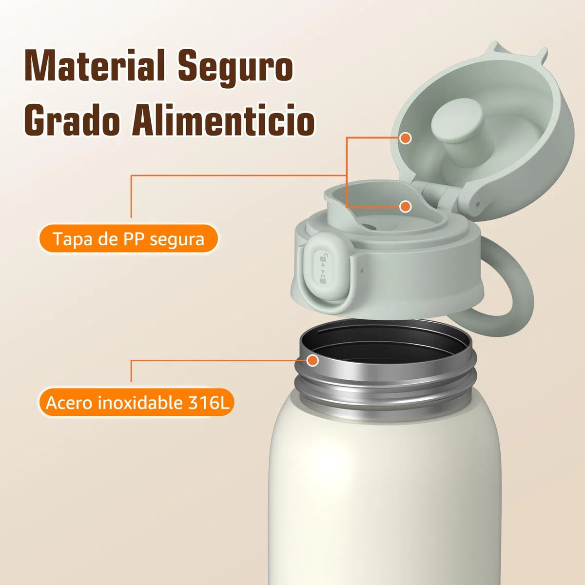 Calentador Portátil de Biberones para Leche Materna o Fórmula - 380ml, 100W, Calentamiento Rápido, Control de Temperatura Preciso - Ideal para Viajes (Gris)