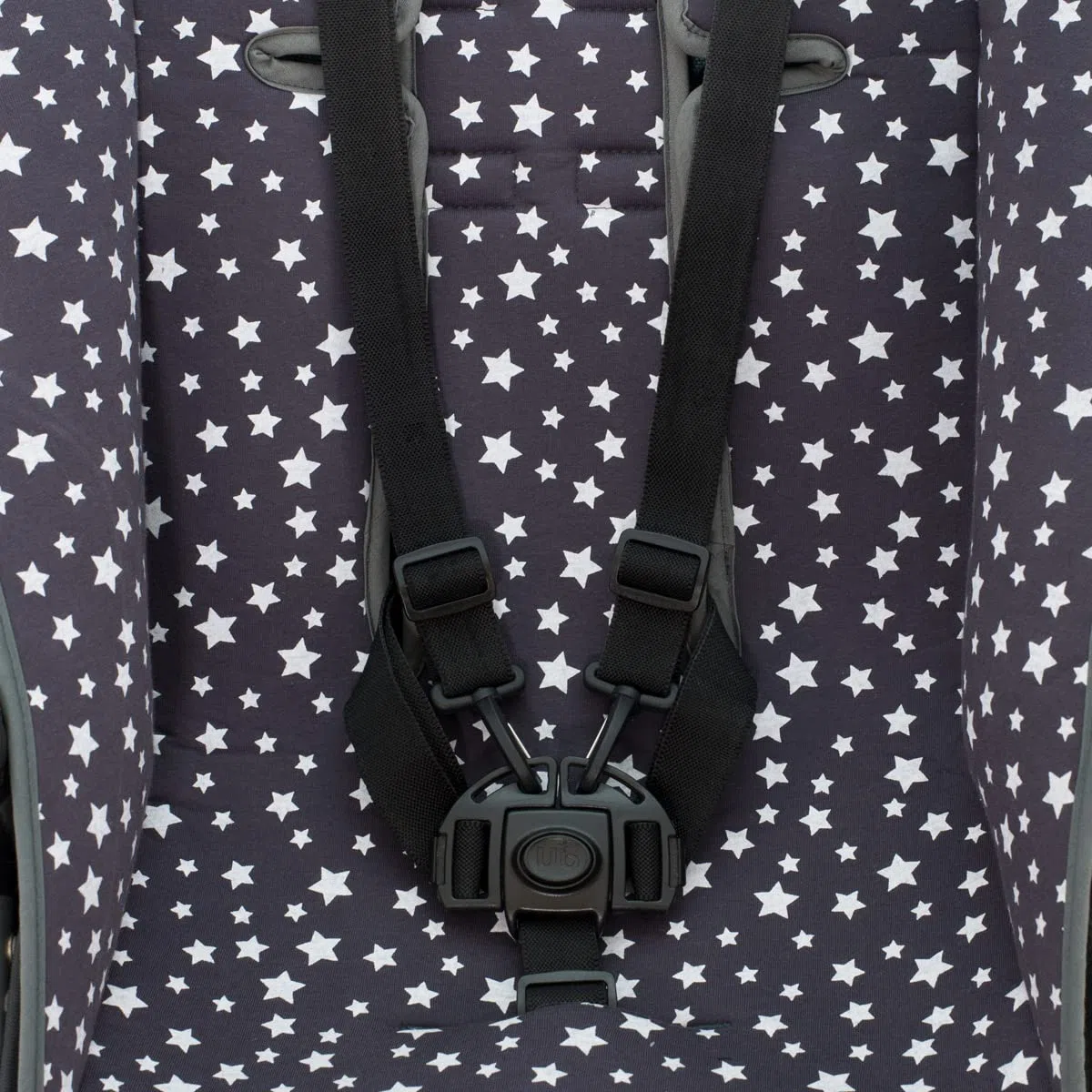JYOKO Kids Colchoneta para Silla de Paseo Compatible con Uppababy Vista y Cruz Elaborado en Algodón (Winter Sky)