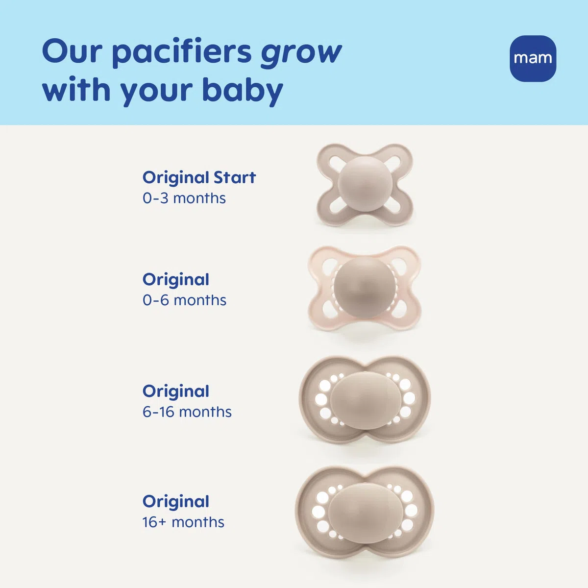 MAM Pacifiers Day & Night Pacifiers, Glow in The Dark Pacifier for Breastfed Babies, 16+ Mess, Boy