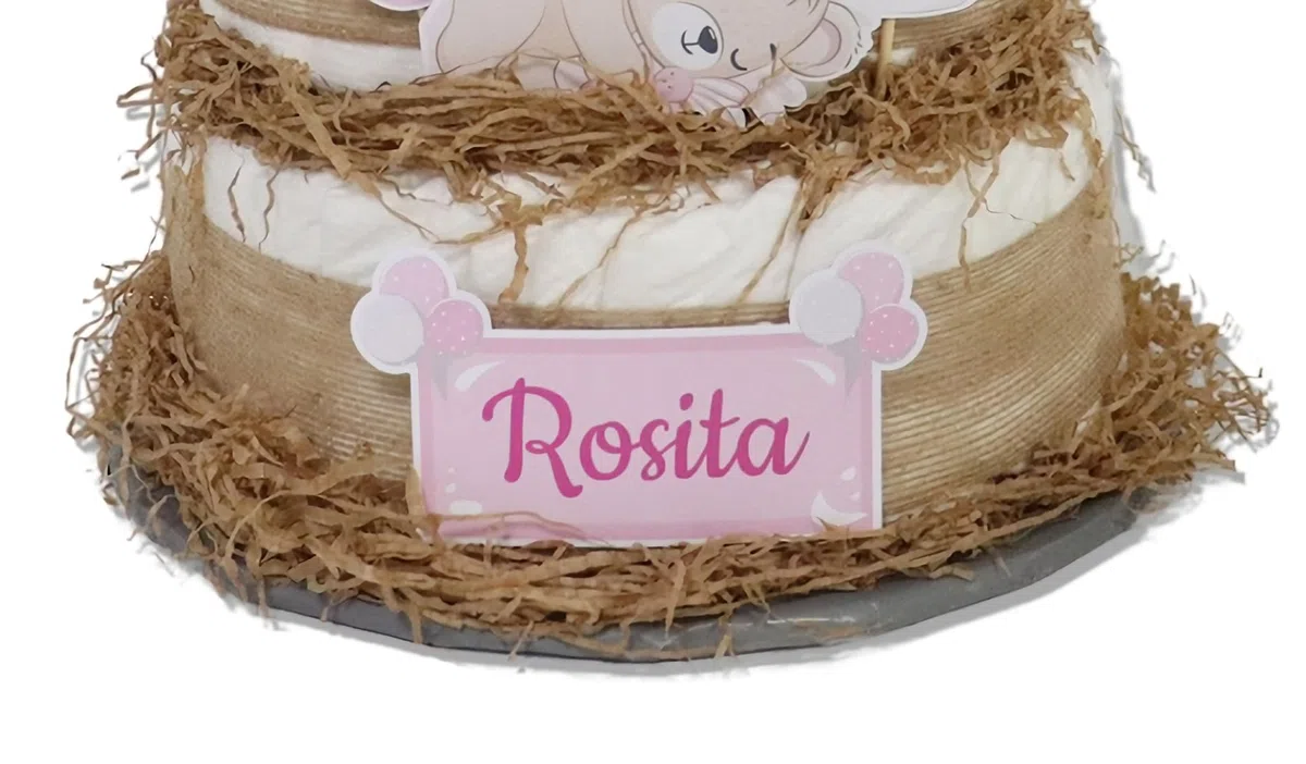 Tarta de pañales 3 pisos modelo OSITAS - Regalos para recién nacido - baby shower - TARTAS DE PAÑALES Y MÁS
