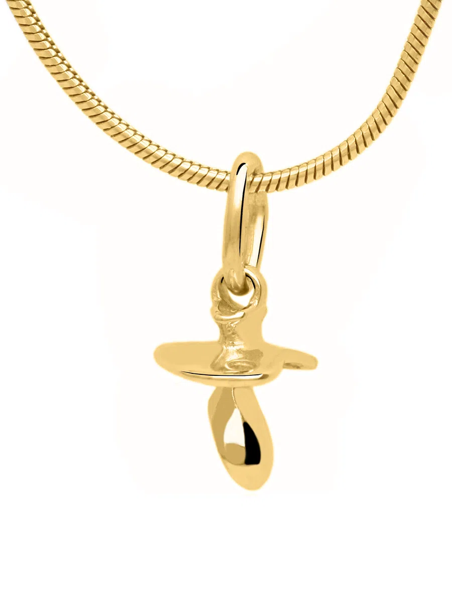 MyGold - Colgante con chupete para mujer y niño, oro amarillo 333/585/750 (8/14/18 quilates), macizo fundido, Mittelgroß, Oro amarillo, No_Gemstone