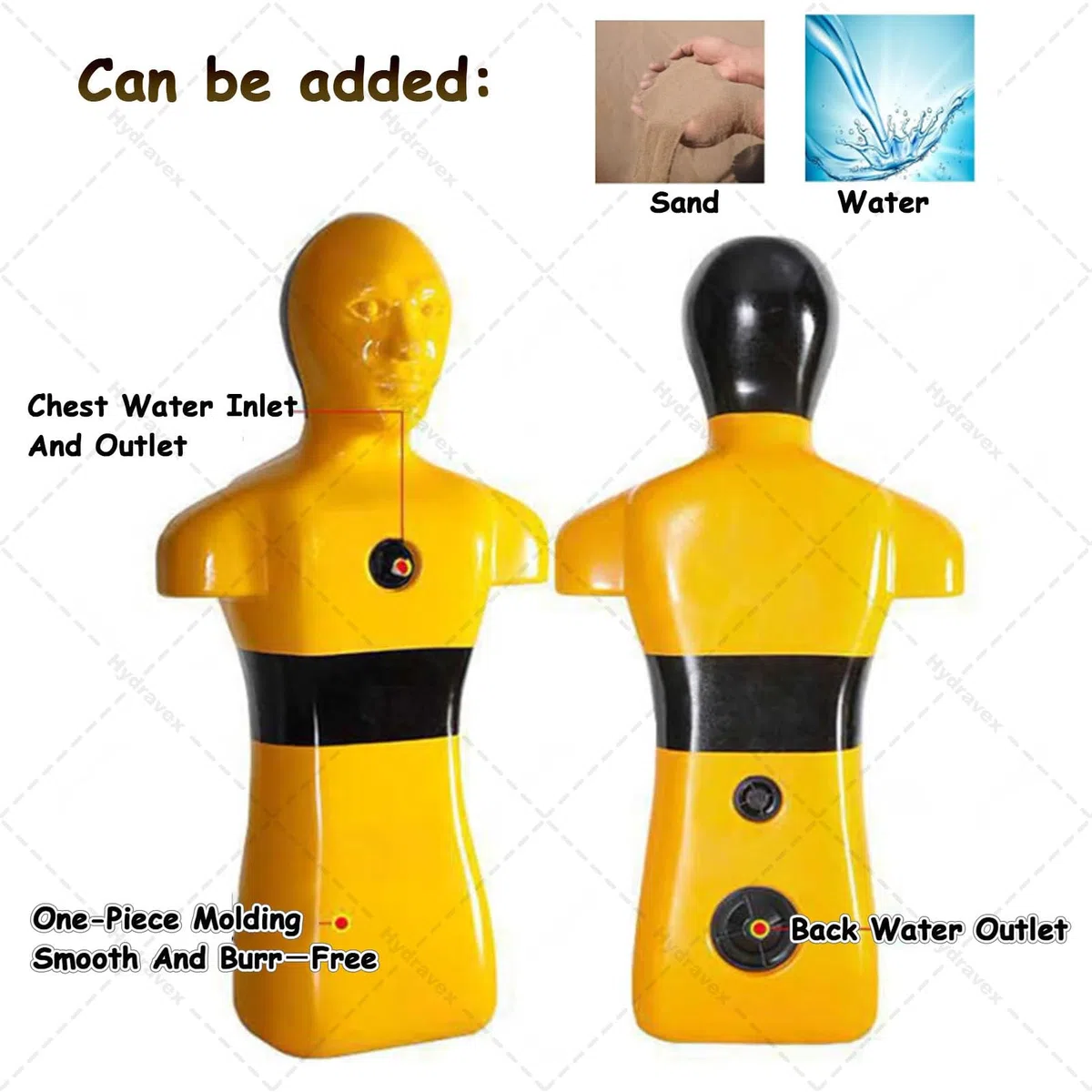 Chupete de rescate acuático para prevención de ahogamientos y entrenamiento de incendios, modelo de simulación con drenaje rápido, ideal para adolescentes y adultos