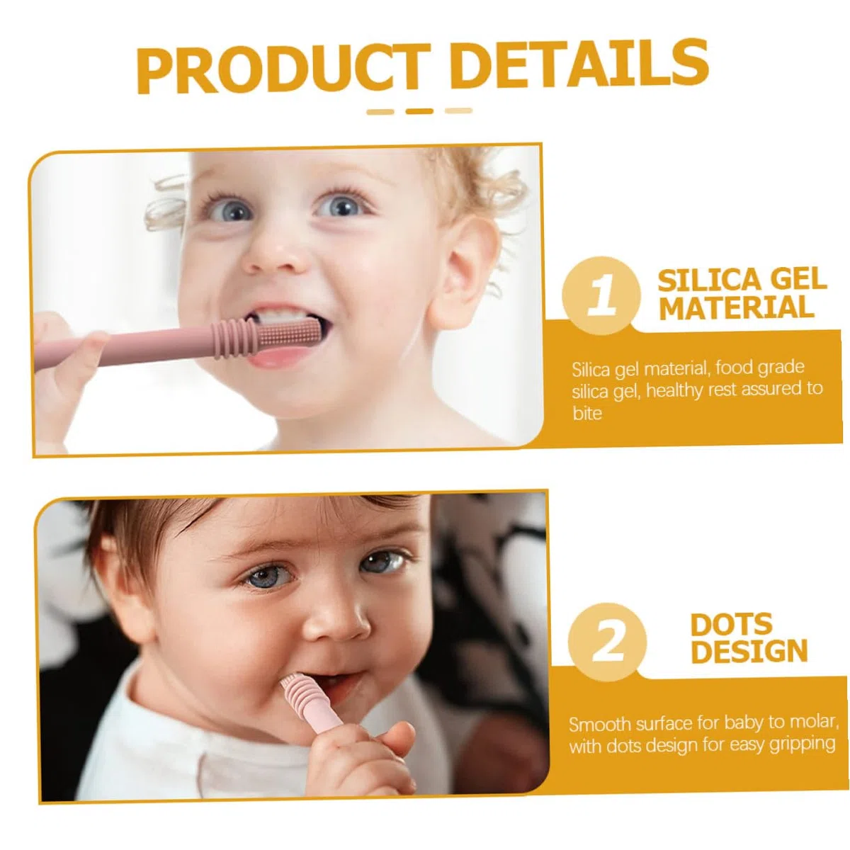 6piezas Palitos de Dentición para Bebés Tubos de Dentición de Pajitas Juguete Molar Adecuado para Recién Nacidos Disponibles Colores Rosa Amarillo Morado Verde Azul Gris