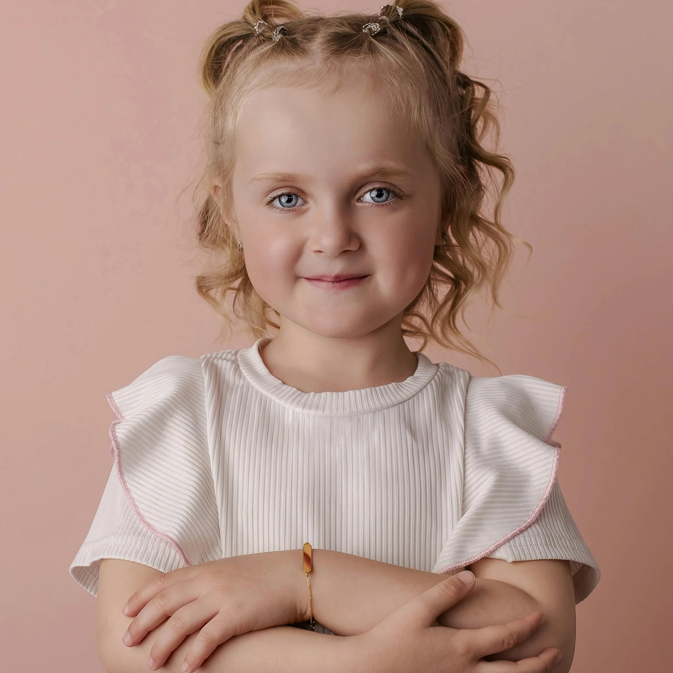 Sakrami Pulsera de plata 925 con placa para niños de color oro amarillo, rodiada o rosa + caja de regalo personalizada – Pulsera para nacimiento, comunión o bautizo