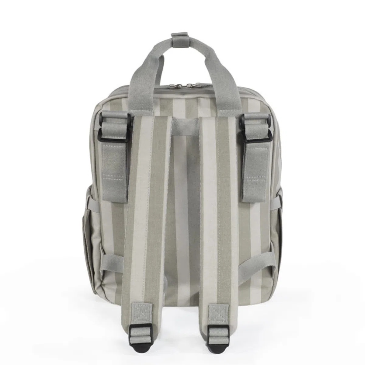 Walking Mum Sintra Bolso de Paseo Rayado y Mochila – Bolso Multifuncional para Bebé 2 en 1 - Verde