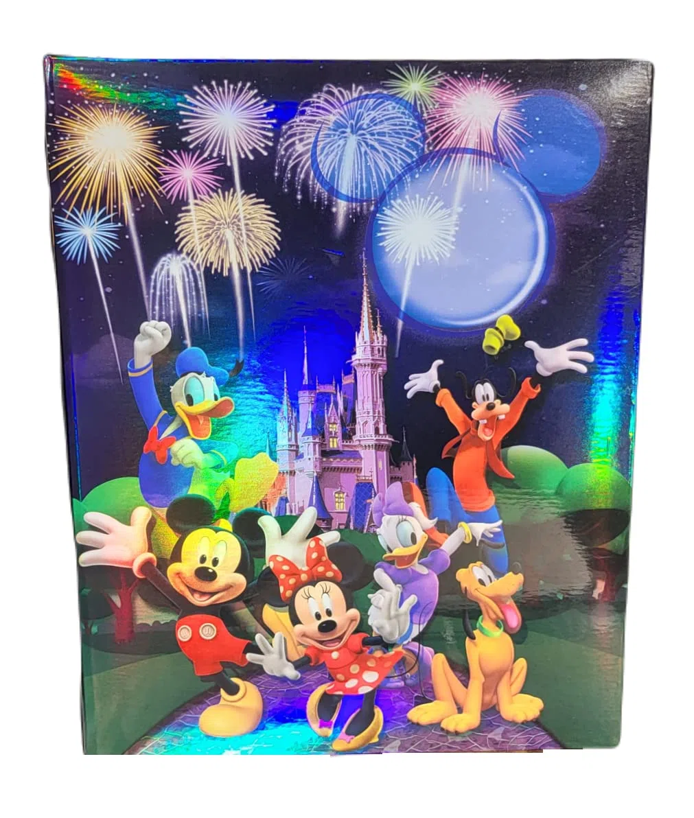 Álbum de fotos de Mickey Mouse Castle Sweet Memories de 4 x 6 pulgadas, capacidad para 200 fotos.