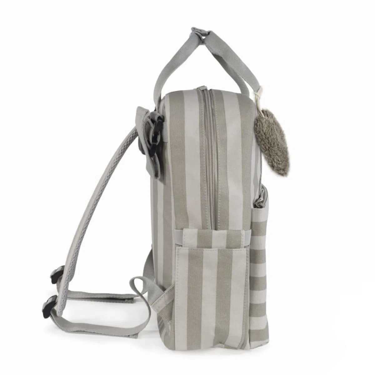 Walking Mum Sintra Bolso de Paseo Rayado y Mochila – Bolso Multifuncional para Bebé 2 en 1 - Verde