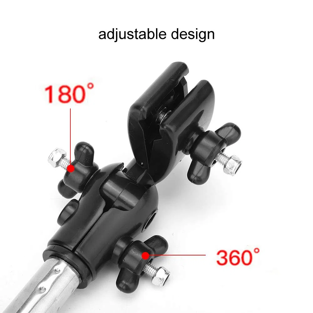 Soporte para paraguas para silla de ruedas, cochecito para silla de ruedas, accesorio para paraguas para bicicleta, soporte para barra, abrazadera, conector de soporte