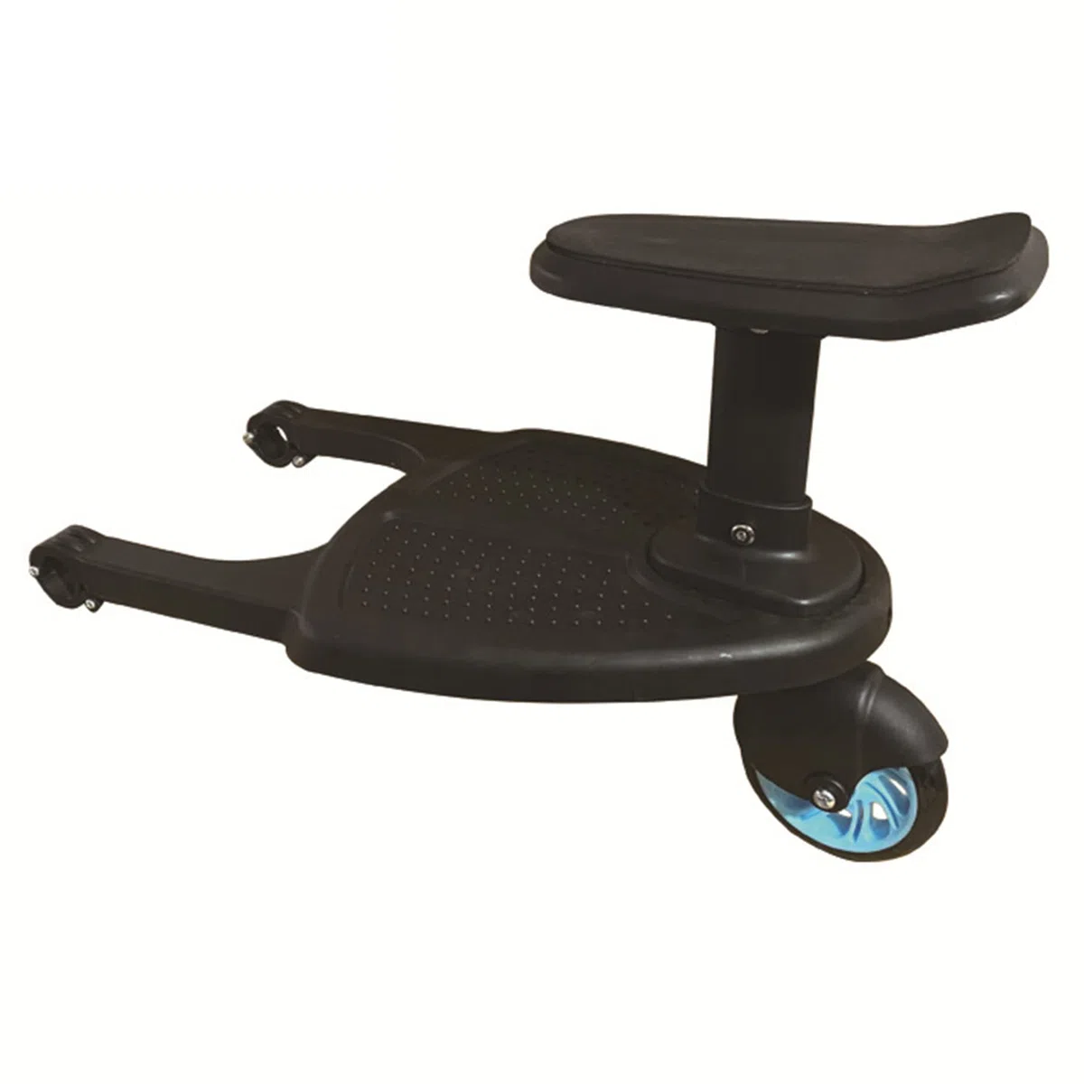 Tlilyy Cochecito de Carrito Ruedas Tablero para NiñOs Tablero de Ruedas Cochecito Soporte de Paseo en Placa Asiento Desmontable Azul